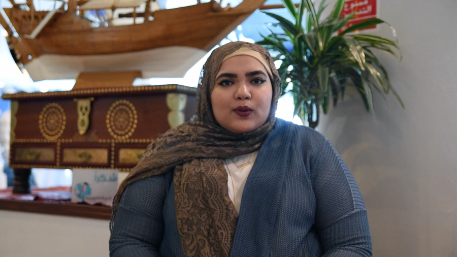 كلمة الطالبة شموخ الفيلجاوي بمؤتمر المرأة الكويتية في عيون عالمية