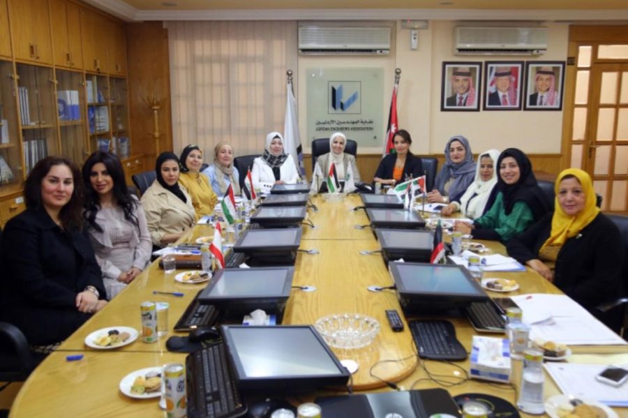 المهندسات شاركن في ملتقى القياديين الأول واجتماعات اللجنة الاتحادية في العاصمة الأردنية عمان
