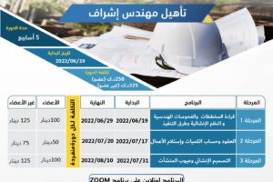 تأهيل مهندس اشراف على التنفيذ